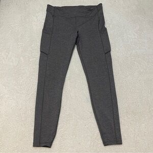 Lululemon Fast and Free High Rise Thermal Tight 25" Legging Heathered Gray 8